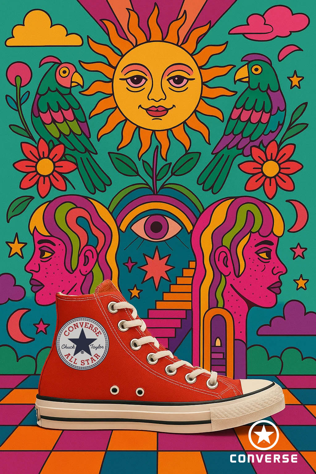 Converse shoes poster